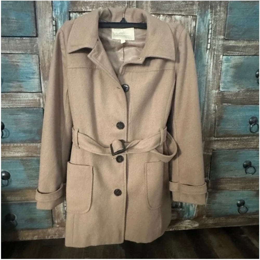 BANANA REPUBLIC BR COAT JACKET OUTERWEAR TAN XS TRENCH COAT